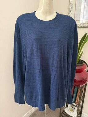 Strellson Men's Deep Blue Crewneck Long-Sleeve Knit